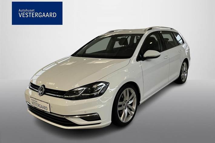 Hvid VW Golf VII fra 2017