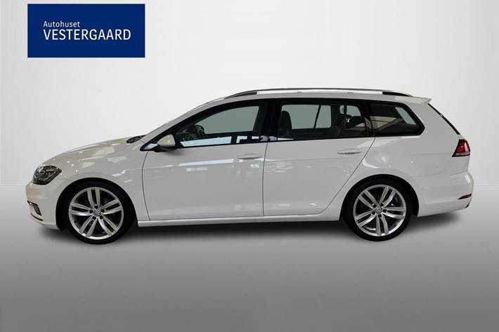 Hvid VW Golf VII fra 2017