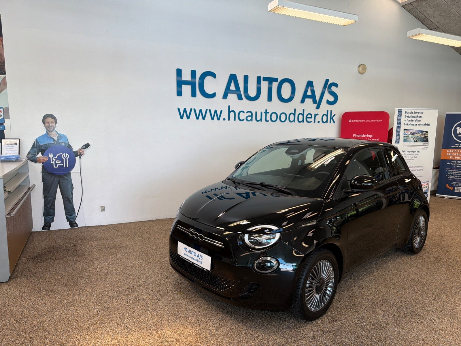 Sort Fiat 500e fra 2024