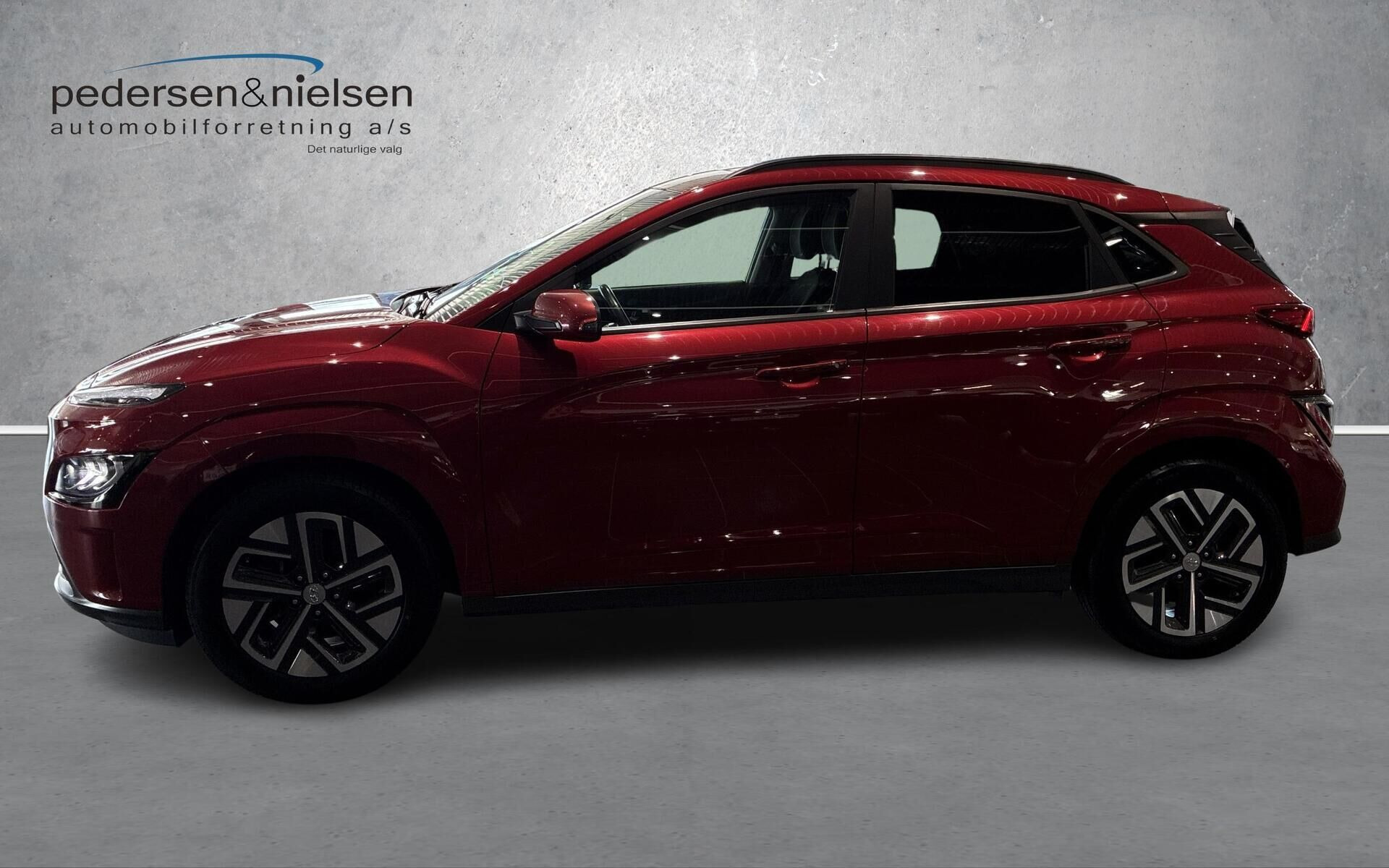 Rød Hyundai Kona fra 2021