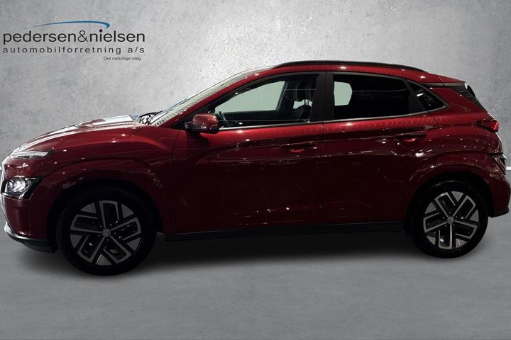 Rød Hyundai Kona fra 2021