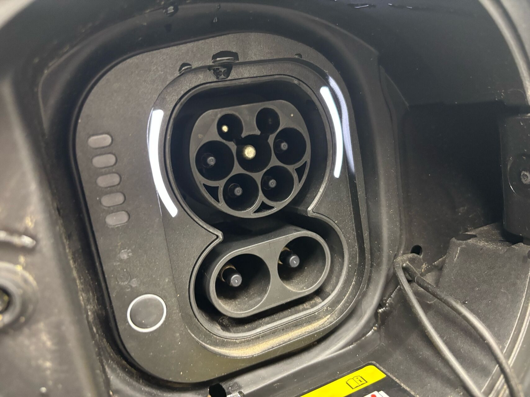 Blå Fiat 500e fra 2023