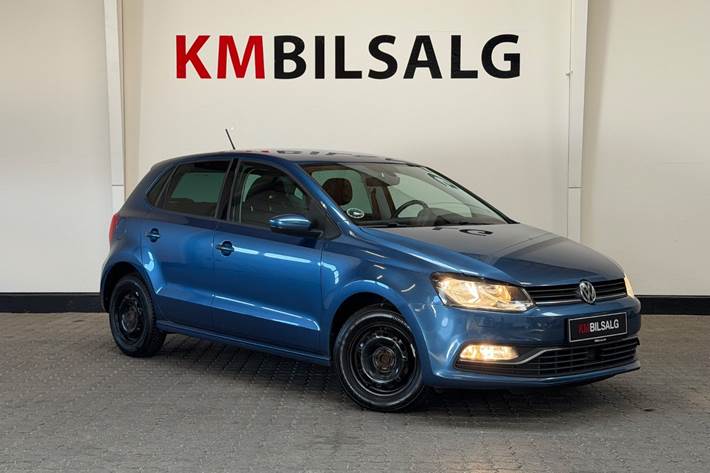 Blå VW Polo fra 2015