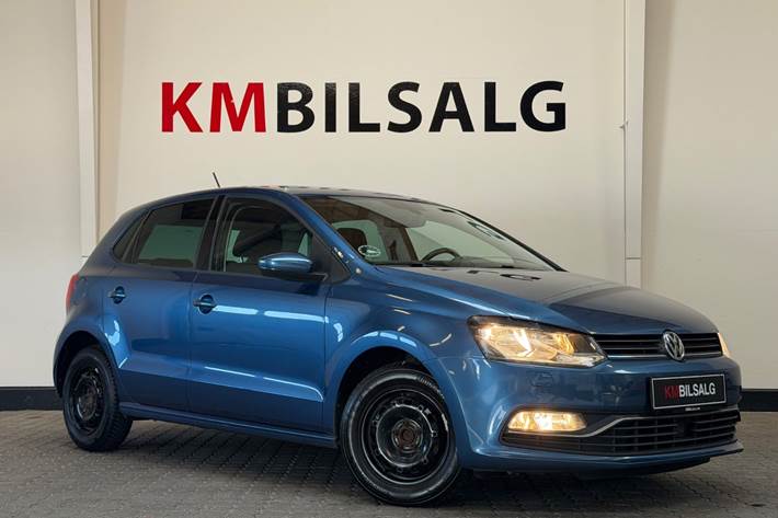 Blå VW Polo fra 2015