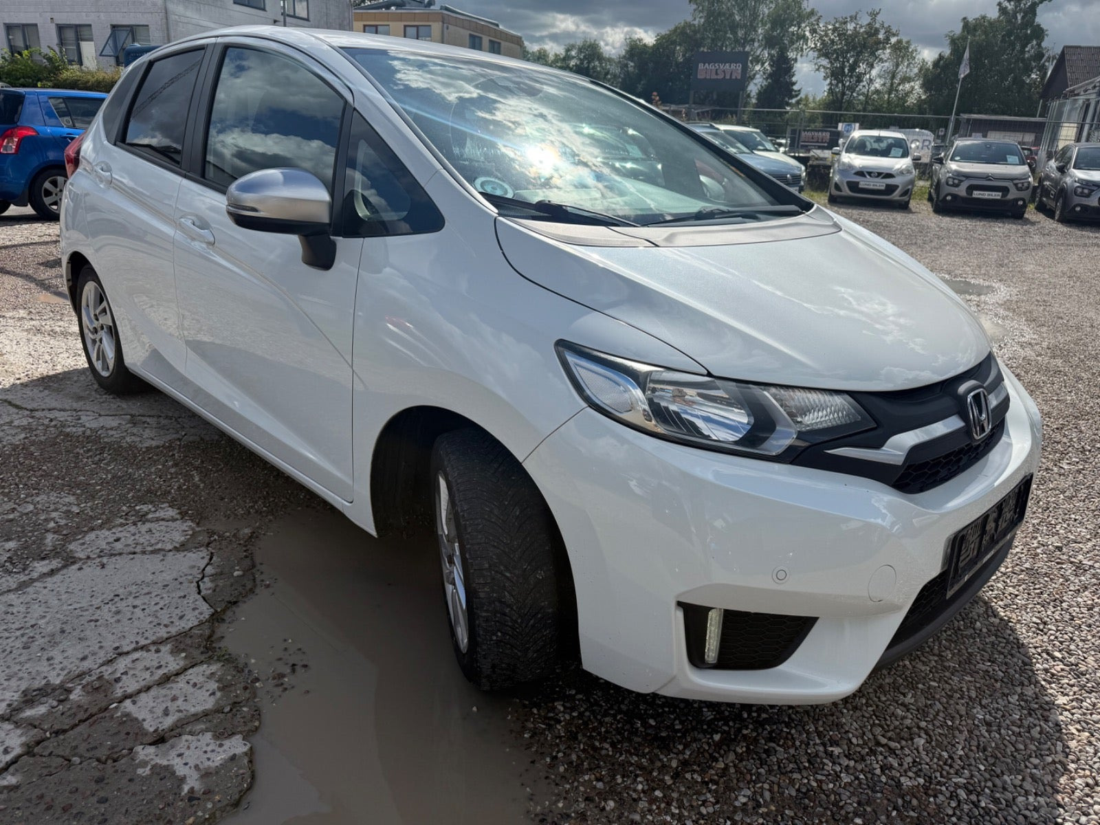 Hvid Honda Jazz fra 2016