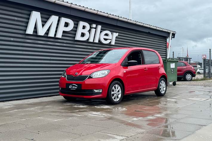 Rød Skoda Citigo fra 2019