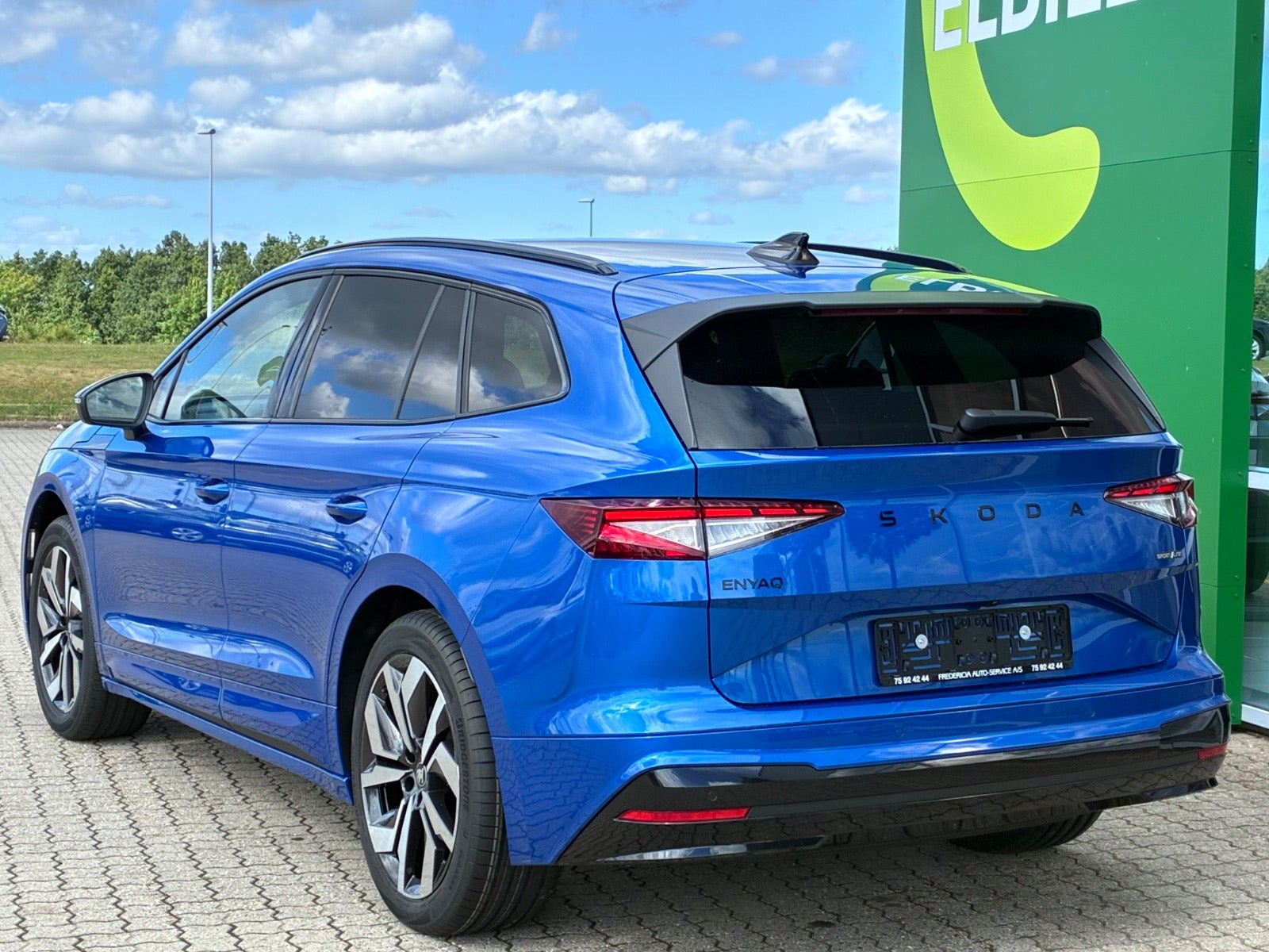 Blå Skoda Enyaq fra 2027