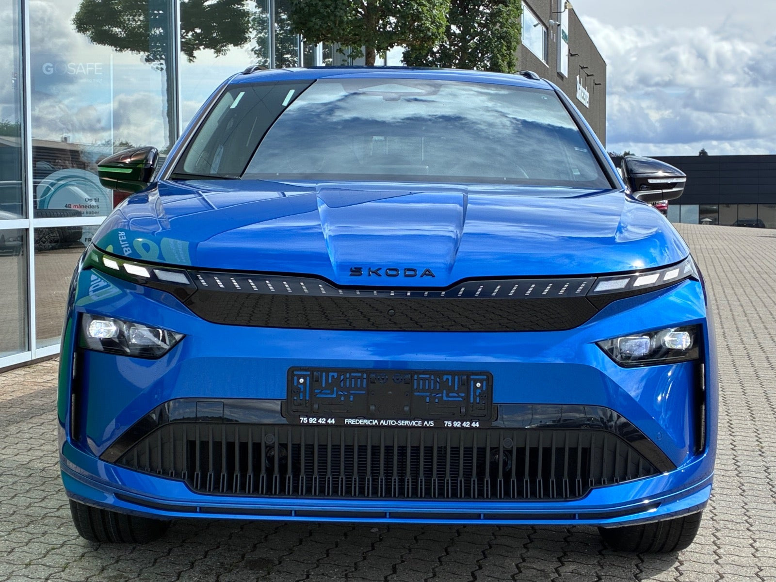 Blå Skoda Enyaq fra 2027