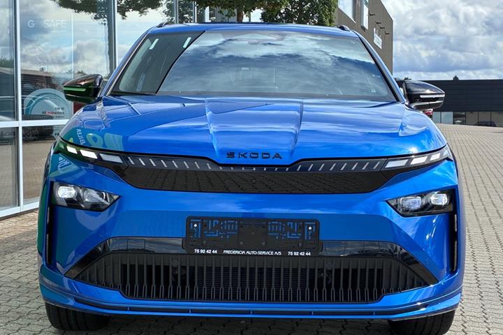 Blå Skoda Enyaq fra 2027
