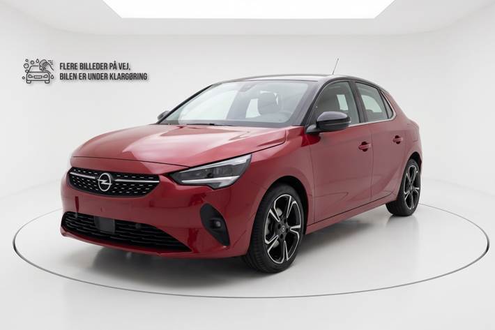 Rød Opel Corsa fra 2023