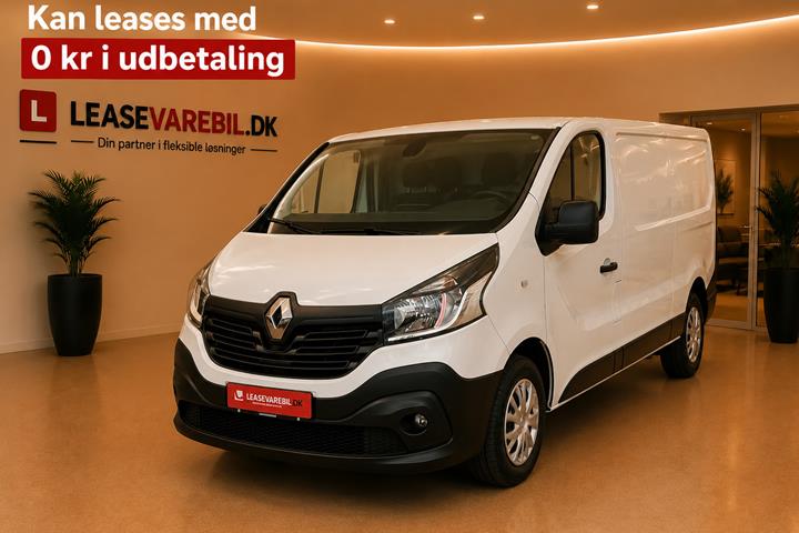 Hvid Renault Trafic T29 fra 2019 set udefra
