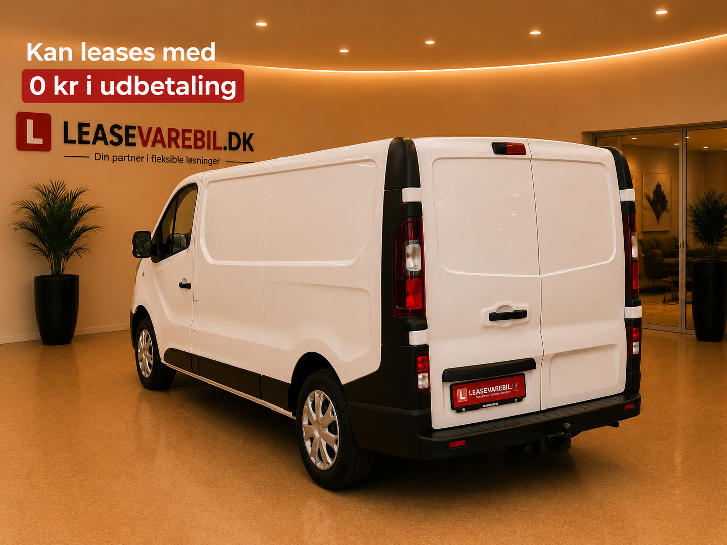 Hvid Renault Trafic T29 fra 2019