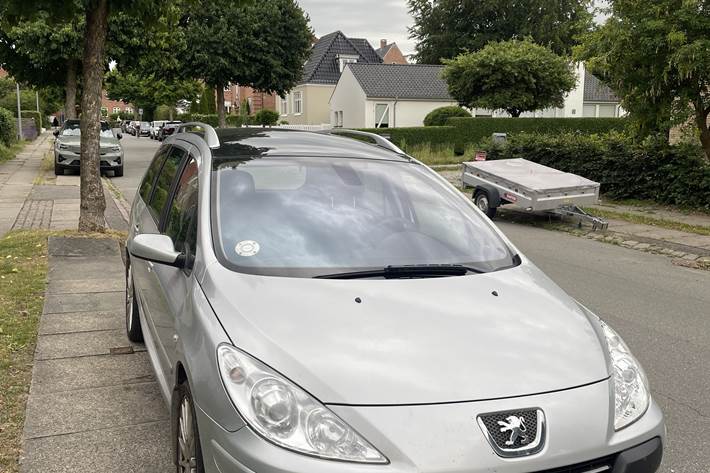 Grå Peugeot 307 fra 2007
