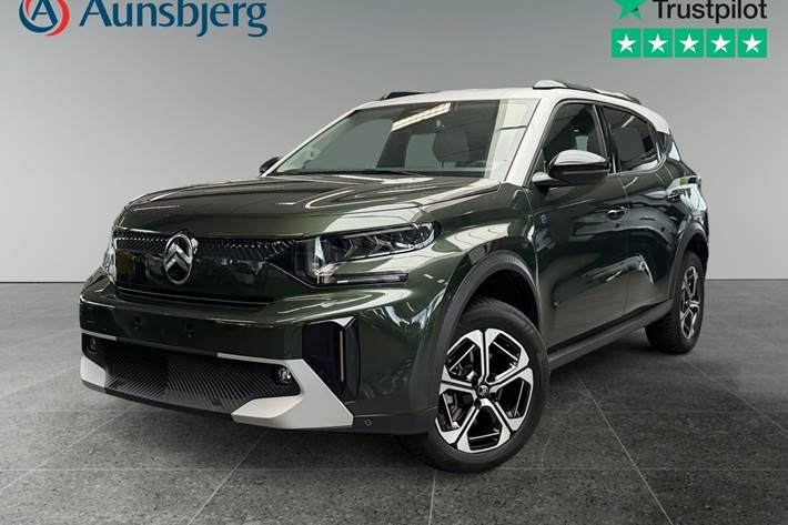 Grøn Citroën e-C3 Aircross fra 2025 set udefra