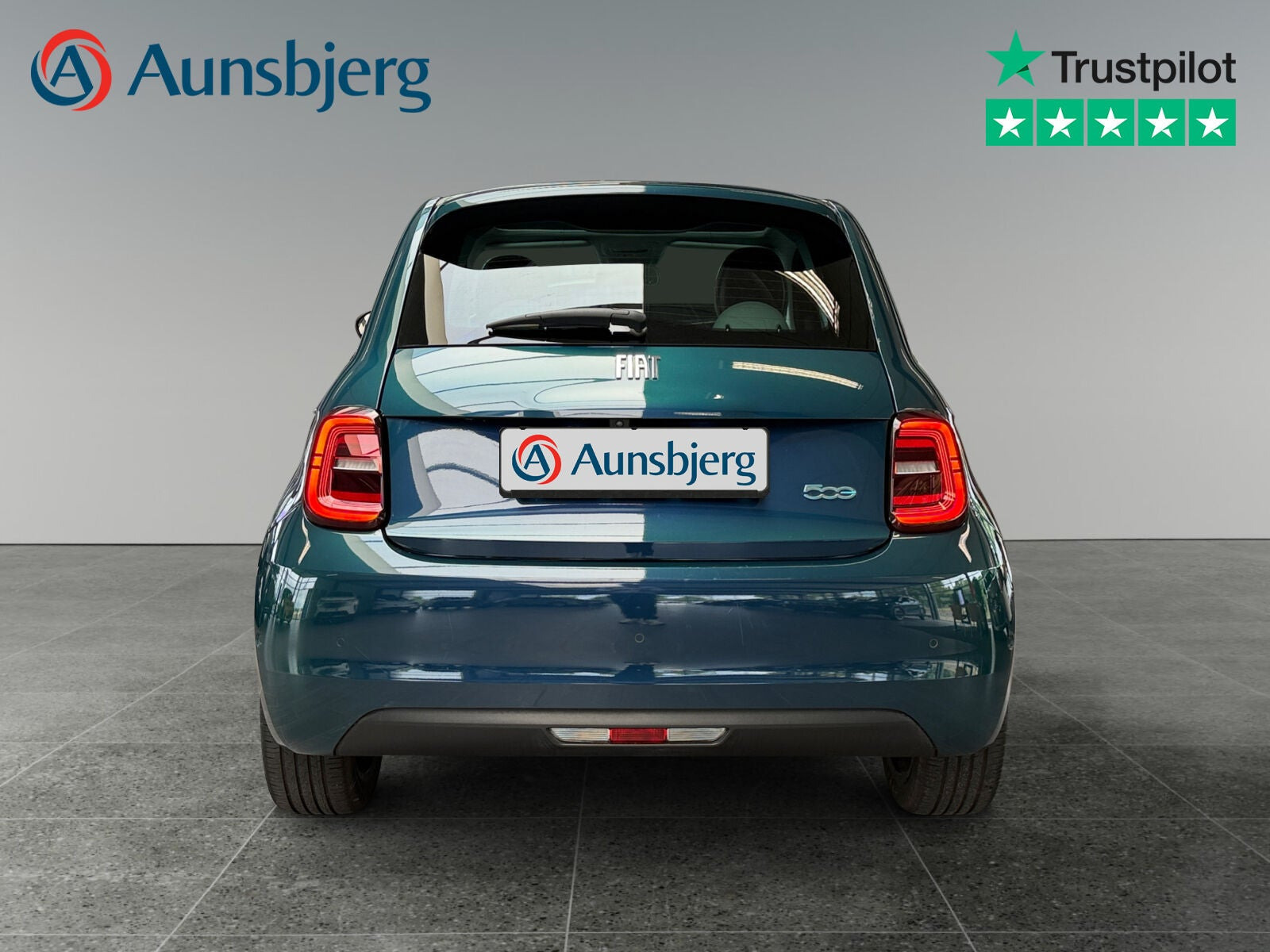 Grøn Fiat 500e fra 2022