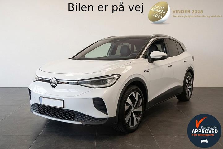Hvid VW ID.4 fra 2021 set udefra