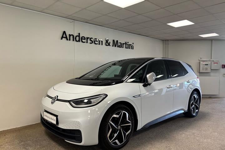 Hvid VW ID.3 fra 2020