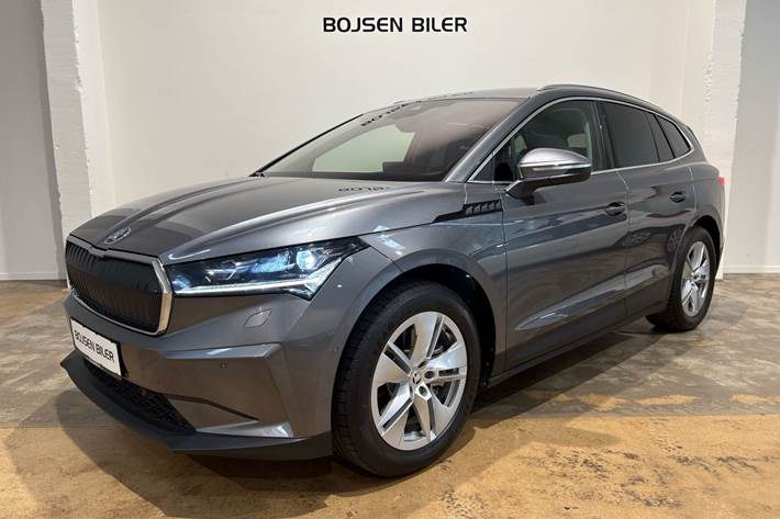 Grå Skoda Enyaq fra 2023