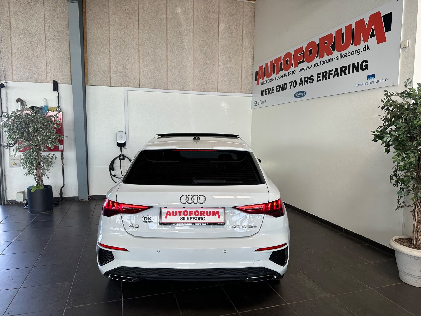 Hvid Audi A3 fra 2021