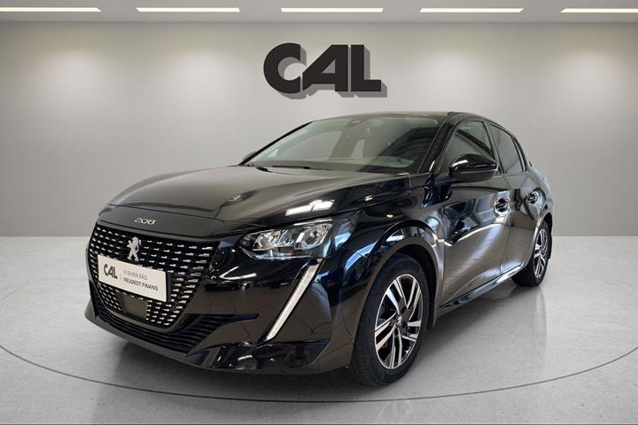 Sort Peugeot 208 fra 2022 set udefra