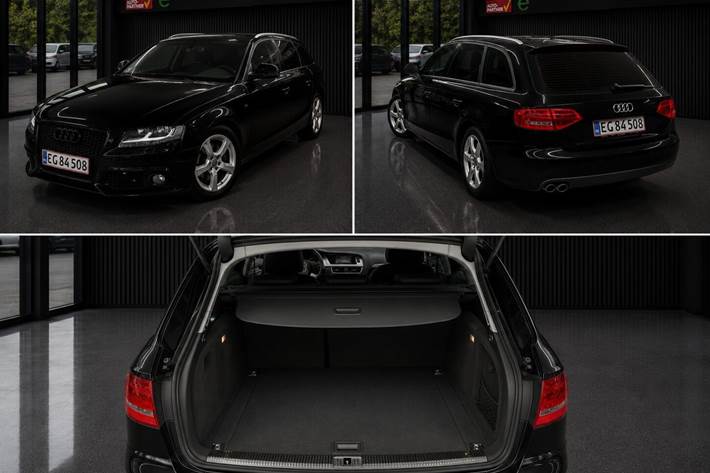 Sort Audi A4 fra 2008