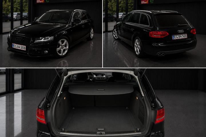 Sort Audi A4 fra 2008
