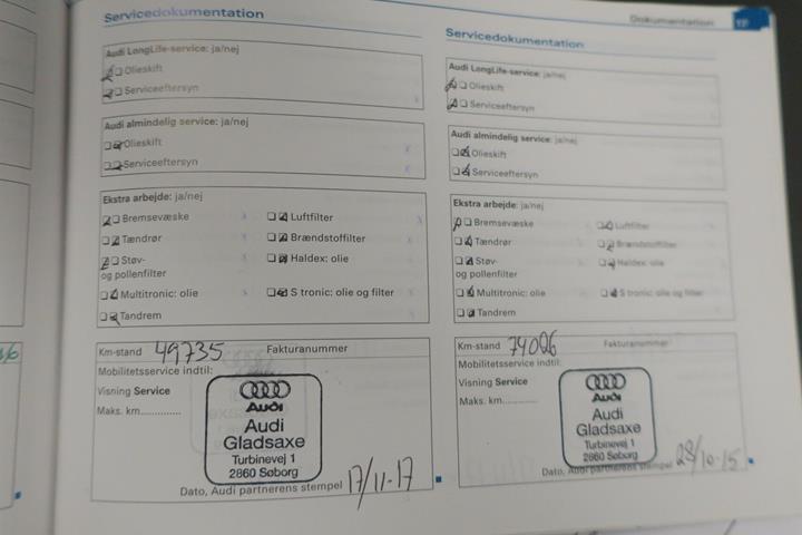 Sort Audi A4 fra 2008