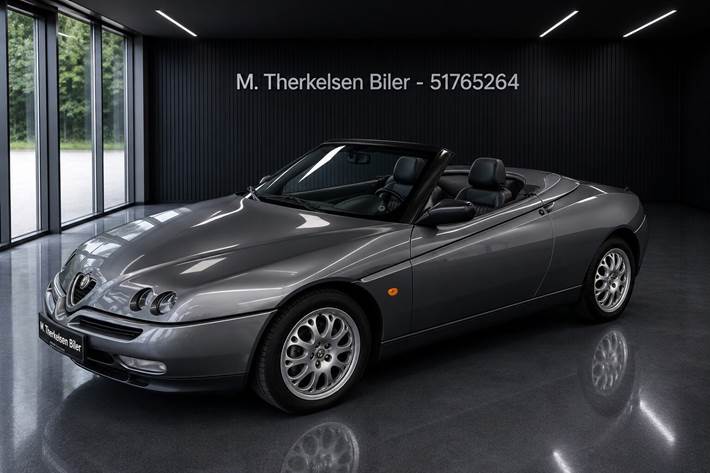 Grå Alfa Romeo Spider fra 1999