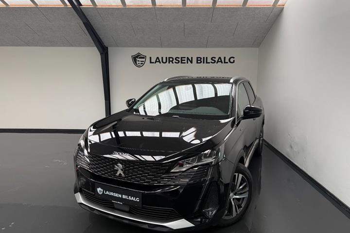 Sort Peugeot 3008 fra 2020 set udefra