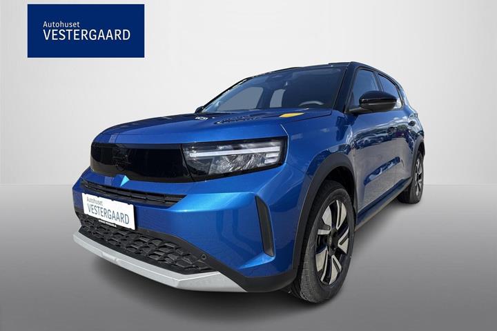 Blå Opel Frontera fra 2025 set udefra