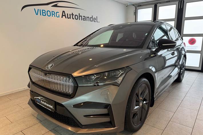 Grå Skoda Enyaq fra 2025