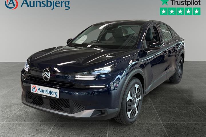 Blå Citroën ë-C4 X fra 2025 set udefra