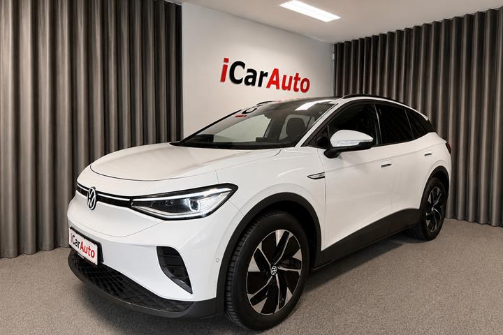 Hvid VW ID.4 fra 2023 set udefra