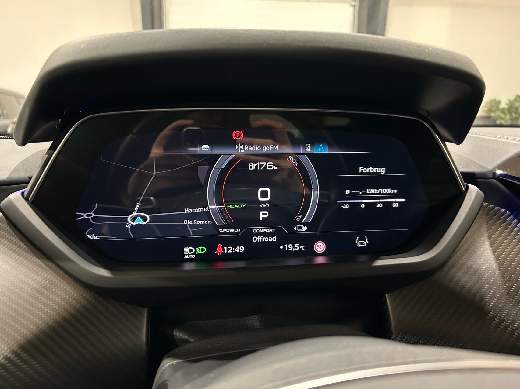 Grå Audi e-tron GT fra 2023