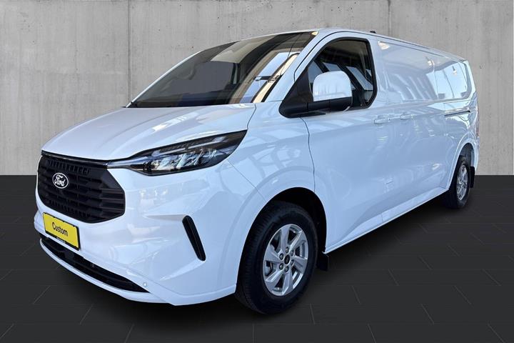 Grå Ford Transit Custom 320 L2 fra 2026 set udefra