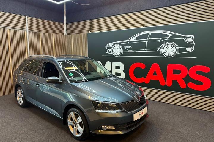 Grå Skoda Fabia fra 2018