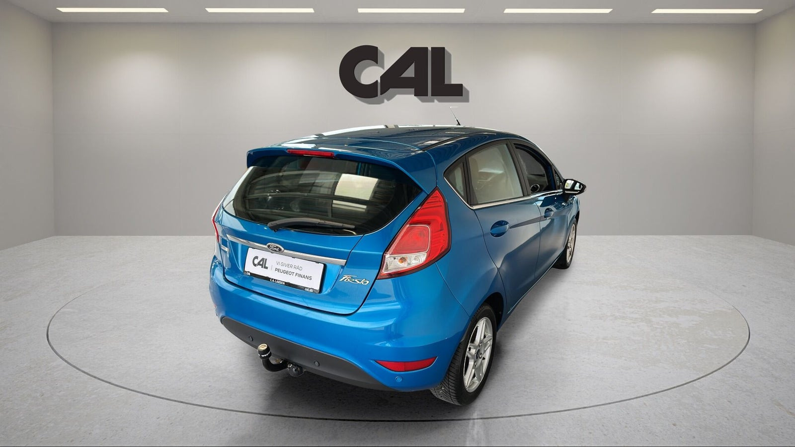 Blå Ford Fiesta fra 2014