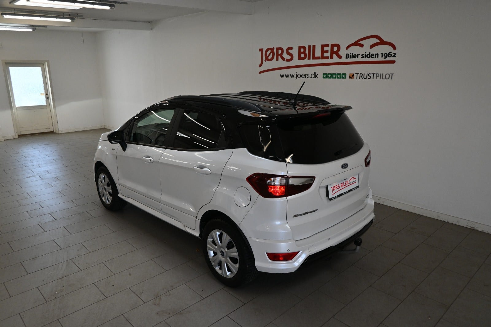 Hvid Ford EcoSport fra 2018