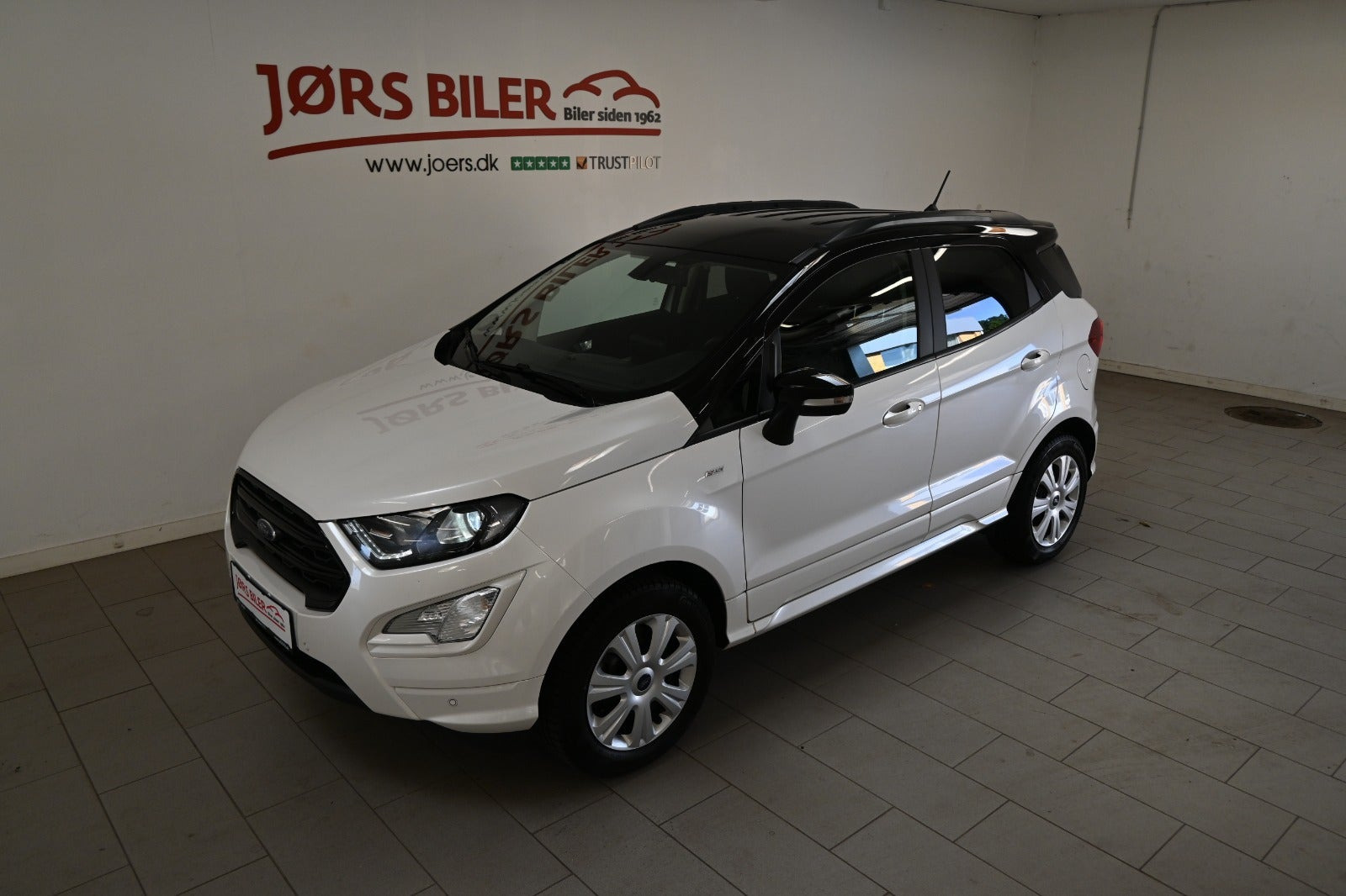 Hvid Ford EcoSport fra 2018