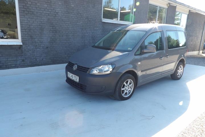 Grå VW Caddy fra 2012
