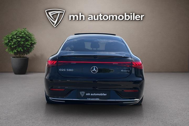 Sort Mercedes EQS580 fra 2022