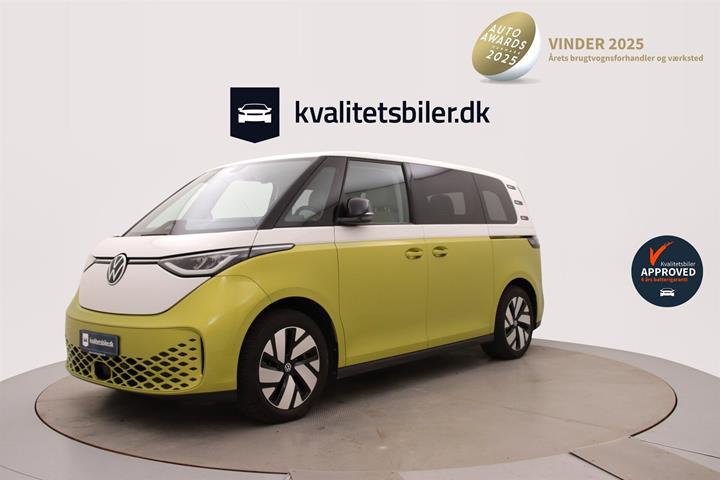 Gul VW ID.Buzz fra 2023 set udefra