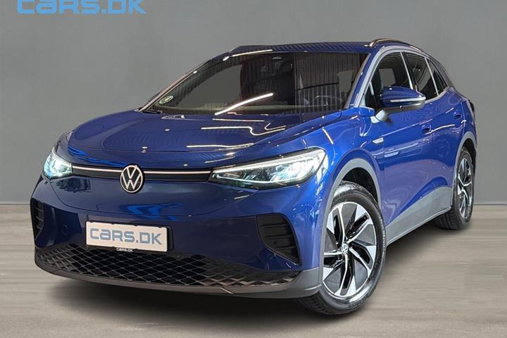 Blå VW ID.4 fra 2023 set udefra