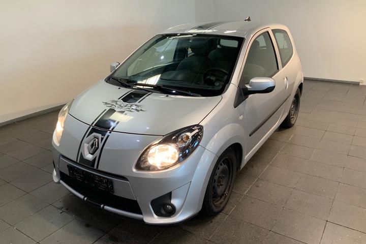 Sølv Renault Twingo fra 2010 set udefra