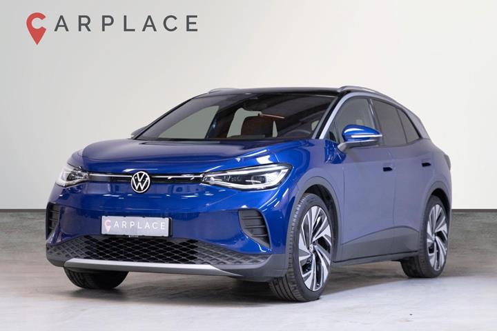 Blå VW ID.4 fra 2025 set udefra