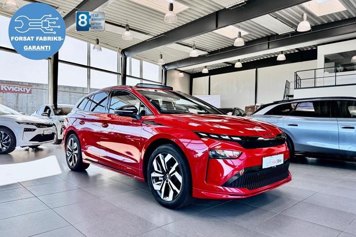 Rød Skoda Enyaq fra 2026