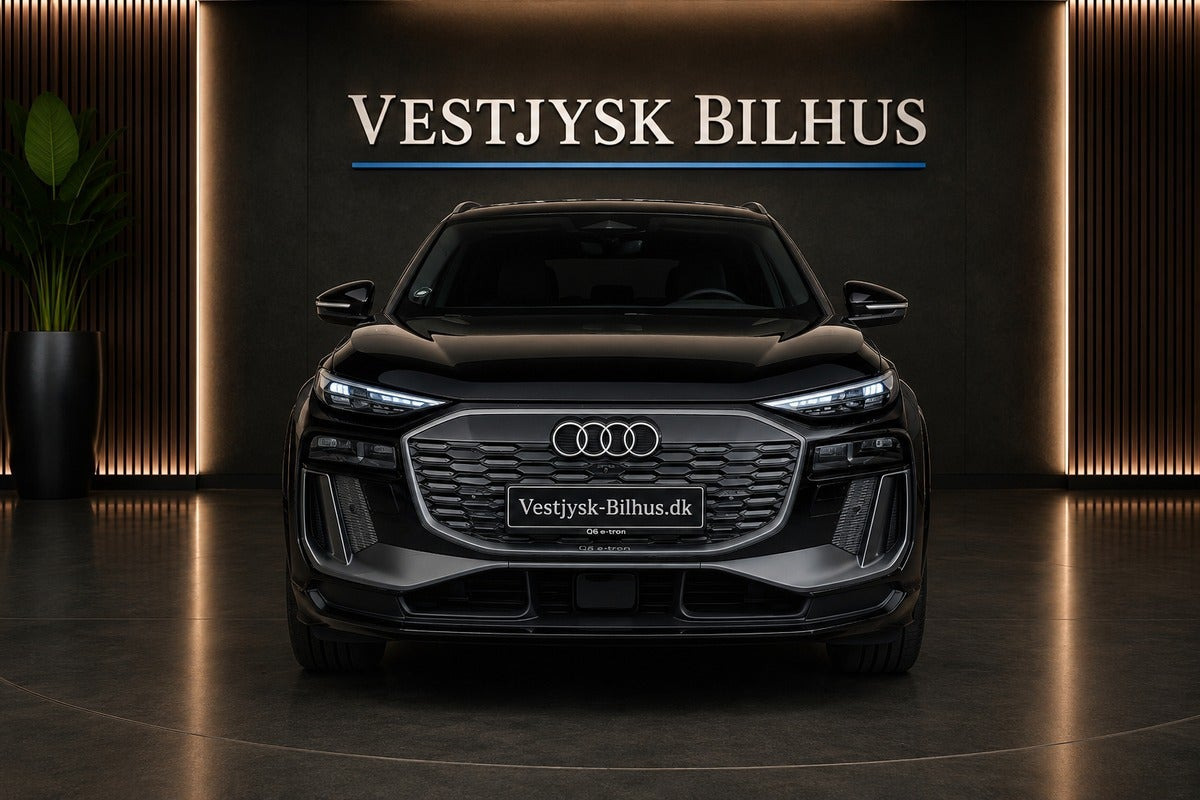 Sort Audi Q6 e-tron fra 2025