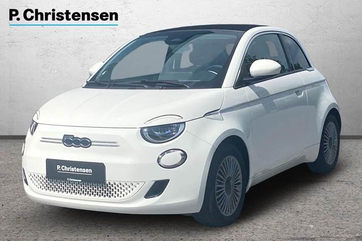 Hvid Fiat 500e fra 2023