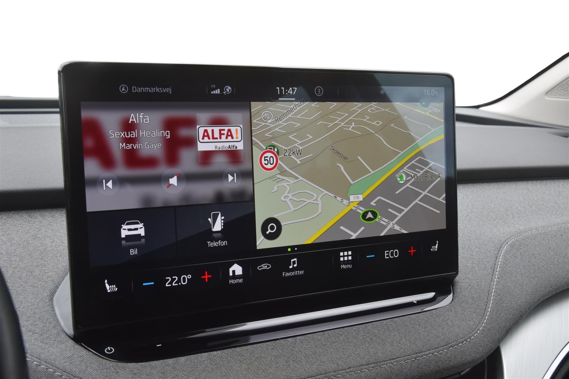 Sort Skoda Enyaq fra 2023