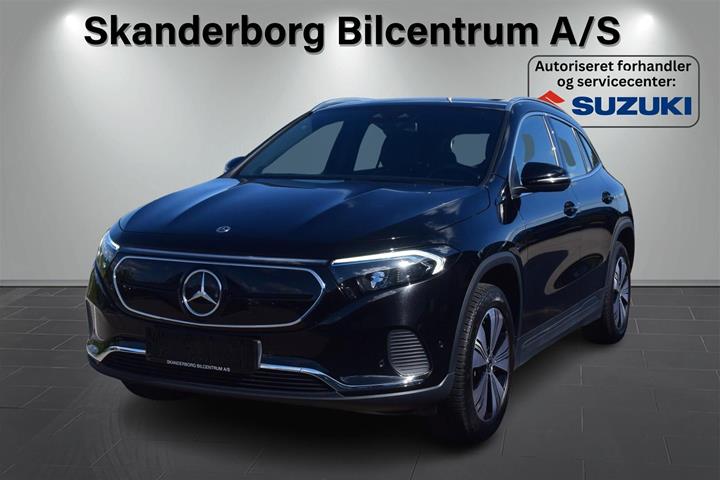 Sort Mercedes EQA 250 fra 2022 set udefra